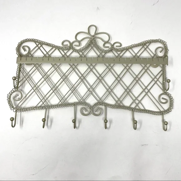 Jewelry holder, metal, silver tone, NWOT - Picture 3 of 6